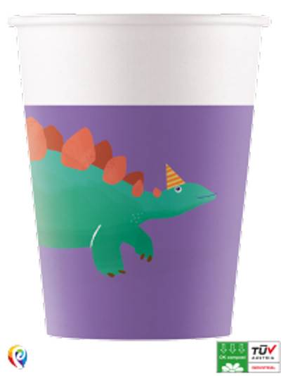 Dino Roar Compostable Paper Cups