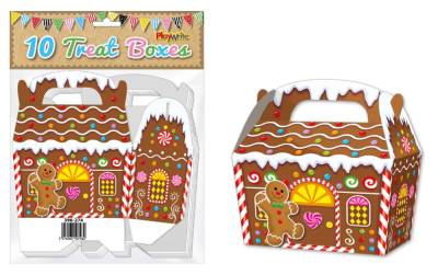 Gingerbread House 10 Treat Boxes