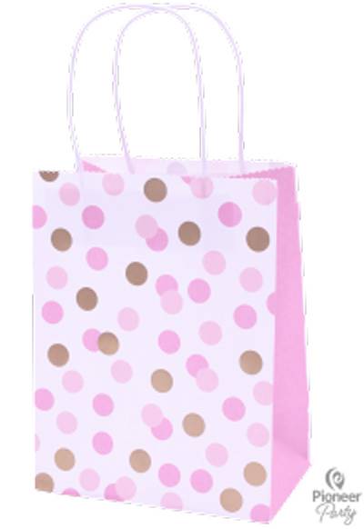 Pink Dot Paper Party Bag each