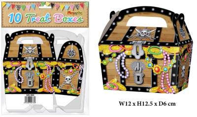 Pirate Chest 10 Treat Boxes