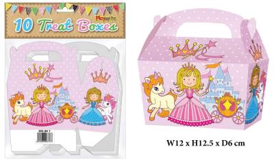 Princess 10 Treat Boxes