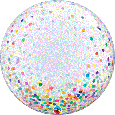 24 inch Colourful Confetti Dots