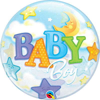 Baby Boy Moon and Stars