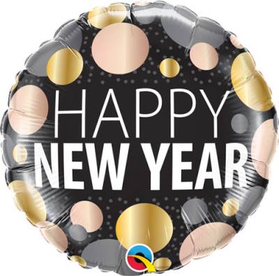New Year Foil Balloons - Kaleidoscope Balloons