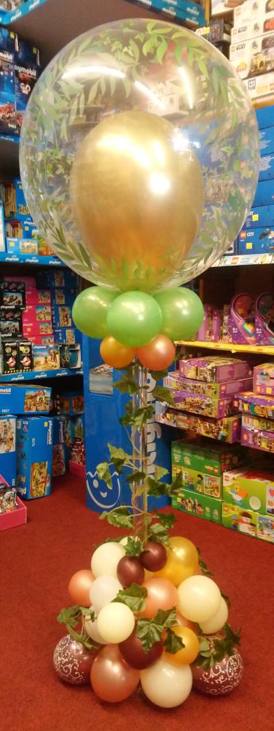 Centre Piece Balloons - Organic Bubble Fun with Inside Balloon