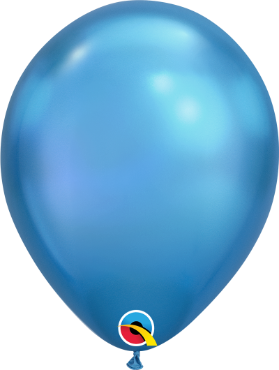Chrome Blue 11inch Latex Balloon