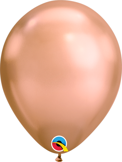 Chrome Rose Gold 11inch Latex Balloon