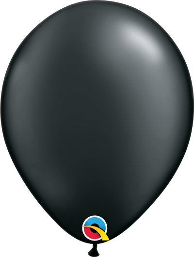 Pearl Onyx Black 11inch Latex Balloon