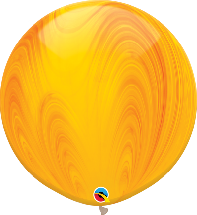 Yellow Orange Rainbow SuperAgate 30inch