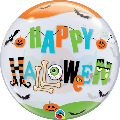 Halloween Fun Font Bubble Balloon