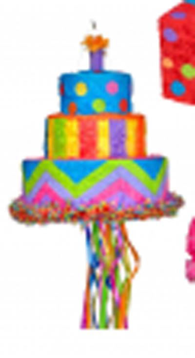 Pull Ribbon Birthday Cake Pinata