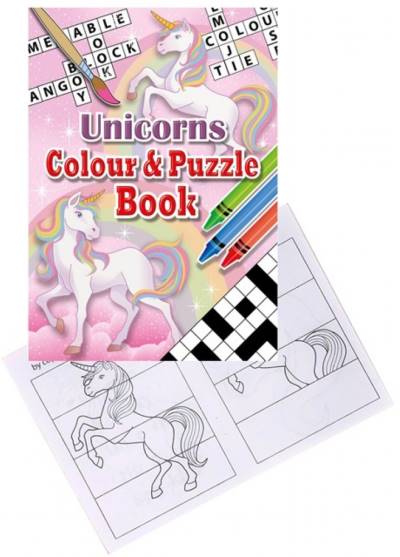 Unicorn A6 Colouring and Puzzle Book